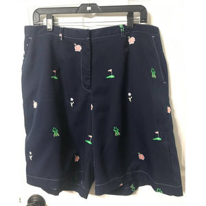 Coral Bay Golf Women's Embroidered Shorts , Size 16